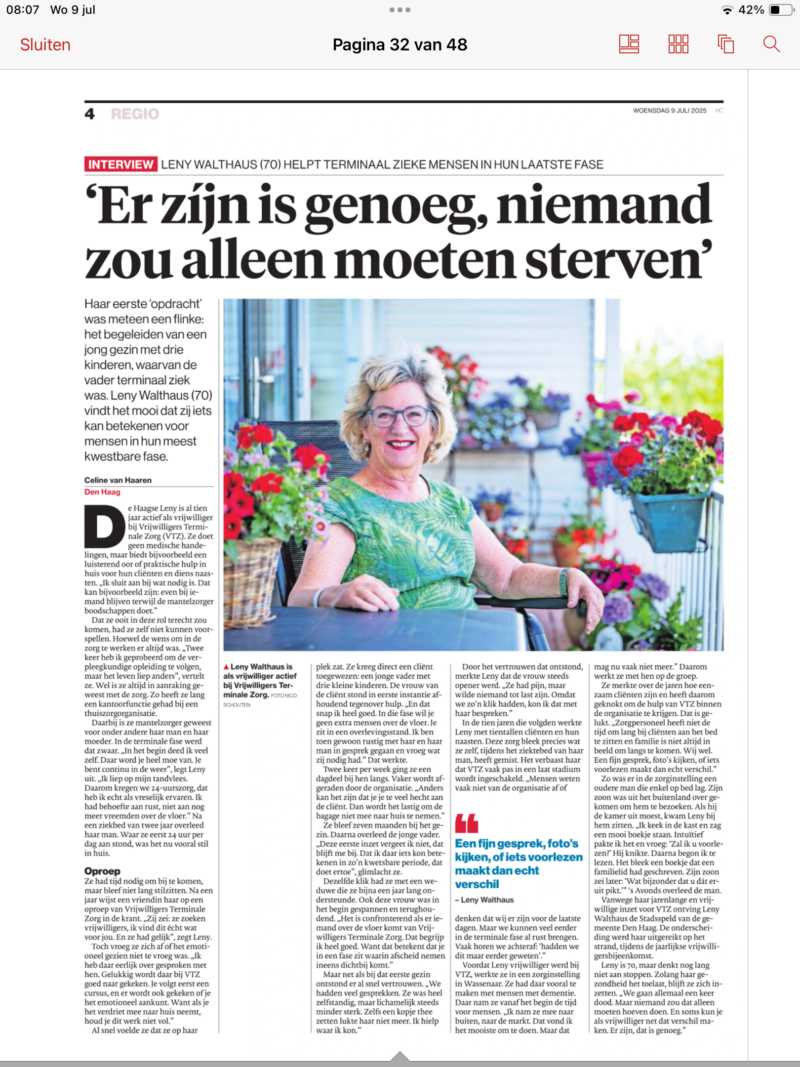 In het nieuws